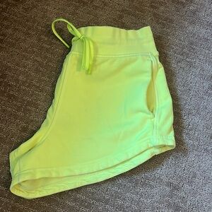 Lululemon inner glow Bright Yellow Athletic Shorts